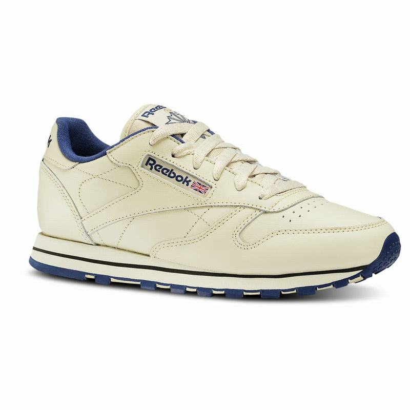 Tenisi Reebok Classic Leather Dama Bej/Bleumarin Romania OL4380KI